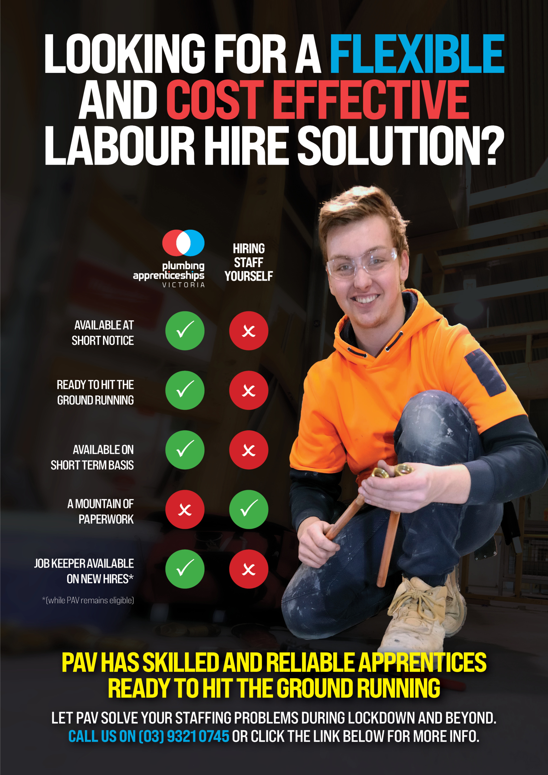 Let Plumbing Apprenticeships Victoria solve your staffing problems