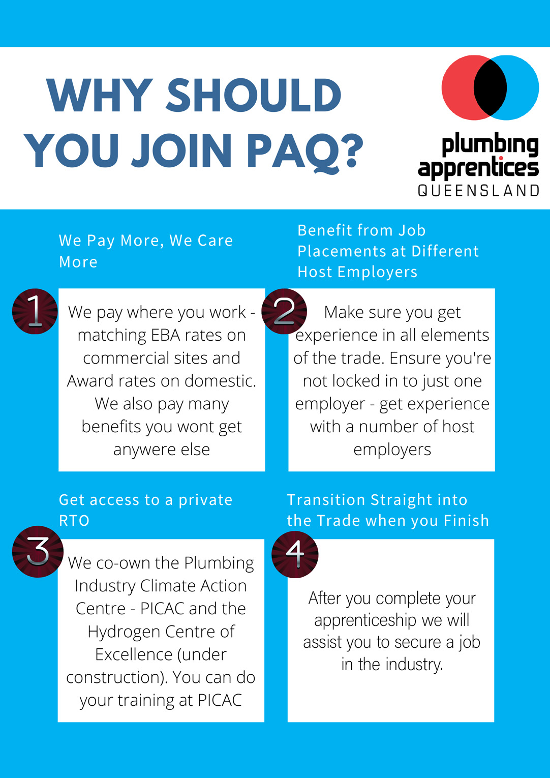 Reasons to join Plumbing Apprenticeships Queensland
