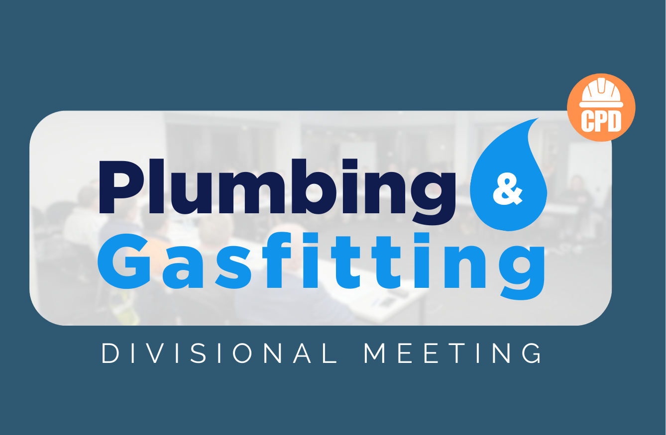 Plumbing and Gasfitting Annual Division Meeting: March 2026